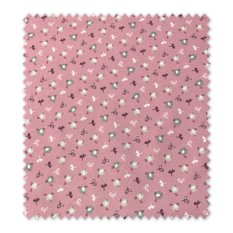 Comprar Tela de Popelín Pájaros Fondo Rosa