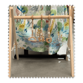 ○ Gimnasio bebés madera precios de almacén ○ Venta de telas Online
