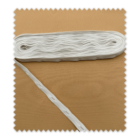 10 metros Goma Ojales 1cm Blanco