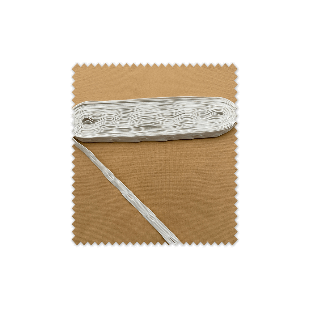 10 metros Goma Ojales 1cm Blanco