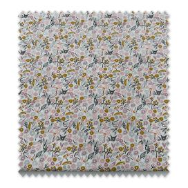 ■ Tienda de Telas al mejor Precio  ■  Retal Flores – Fondo Blanco Natural