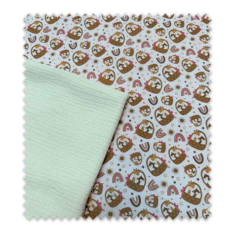 Combinado animales y doble gasa cruda | Pack de telas coordinadas • Venta de telas Online Combinado animales y doble gasa cruda | Pack de telas coordinadas • Venta de telas Online