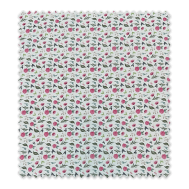 Tela Popelín Flores Fucsias – Algodón alegre y versátil ○ Venta de telas Online