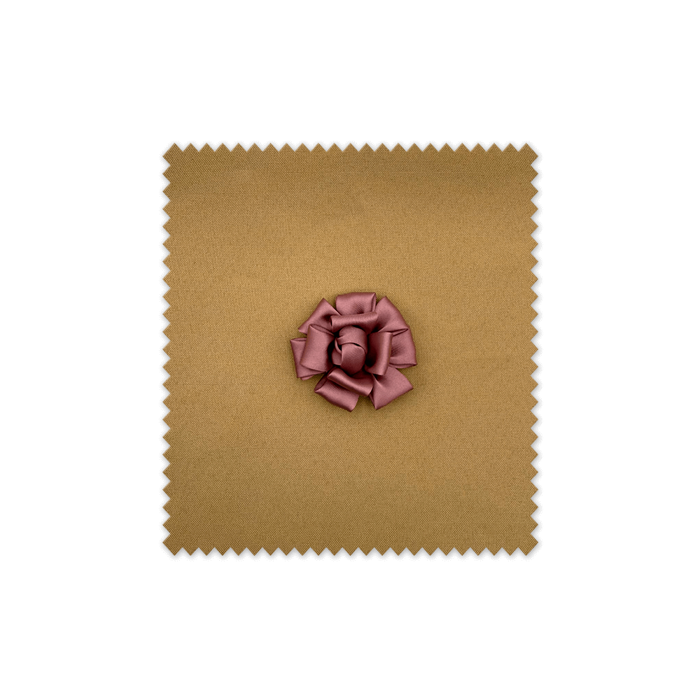 Aplique Rosa Satinada Rosa Empolvado – Toque romántico para tus creaciones| Venta de Telas Online