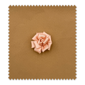 Aplique Rosa Satinada Salmón – Ideal para tocados y accesorios handmade