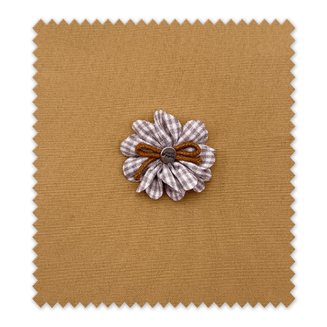 Flor de Tela Vichy Lila Flor de Tela Vichy Lila